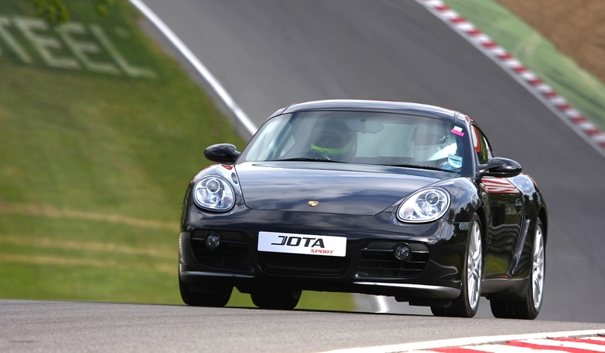 Porche Boxter on track